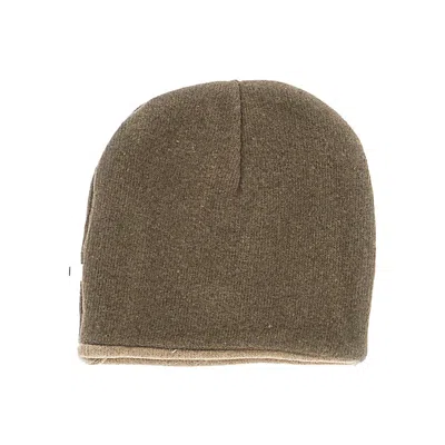 1+ In The Family Kids' Double Knitting Cotton-blend Beanie Hat In Brown