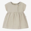 1+ IN THE FAMILY 1 + IN THE FAMILY GIRLS BEIGE COTTON DRESS