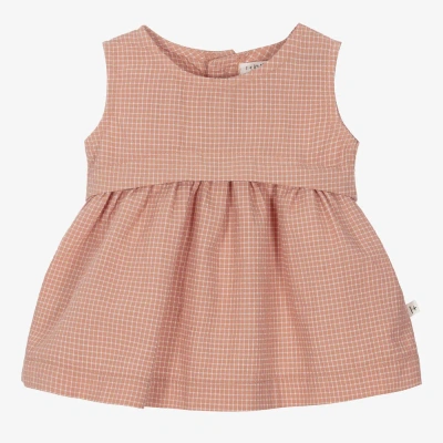 1+ In The Family Babies' 1 + In The Family Girls Pink Check Seersucker Dress