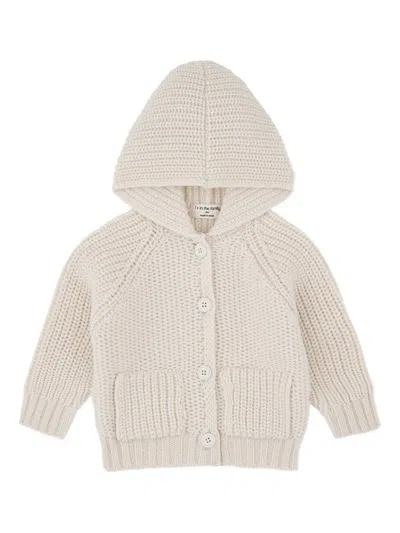 1+ In The Family Kids' Hooded Cardigan In Neutral