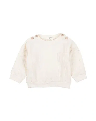 1+ In The Family Babies' 1 + In The Family Newborn Boy Sweatshirt Ivory Size 3 Cotton, Elastane In Neutral