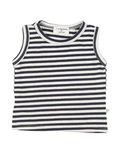 1+ In The Family Babies' 1 + In The Family Newborn Boy T-shirt Midnight Blue Size 3 Cotton, Elastane In Black