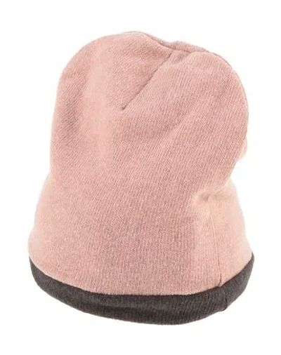 1+ In The Family Babies' 1 + In The Family Newborn Girl Hat Blush Size 3 Cotton, Acrylic, Synthetic Fibers, Viscose, Elastane In Pink