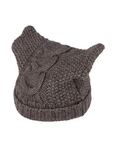 1+ In The Family Babies' 1 + In The Family Newborn Girl Hat Dark Brown Size 3 Acrylic, Wool, Alpaca Wool