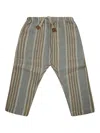1+ In The Family 1+in The Family Pantalone A Righe Con Coulisse In Blue