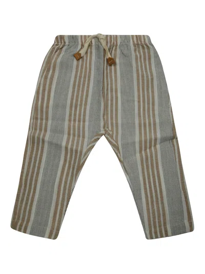 1+ In The Family 1+in The Family Pantalone A Righe Con Coulisse In Blue