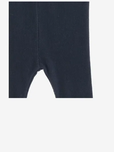 1+ In The Family Stretch Cotton Blend Ribbed Leggings In Black