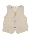1+ In The Family 1 + In The Family Toddler Boy Tailored Vest Beige Size 4 Linen, Cotton, Elastane In Neutral