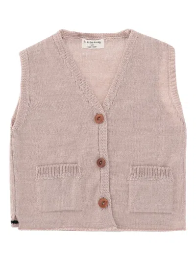 1+ In The Family Kids' Wool Blend Vest In Pink