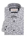 1 Like No Other Men's Floral Dress Shirt In White Black