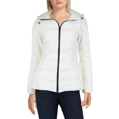 1 Madison Womens Down Hooded Parka Coat In Multi