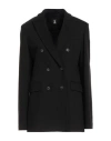 1-one Woman Blazer Black Size 10 Viscose, Elastane