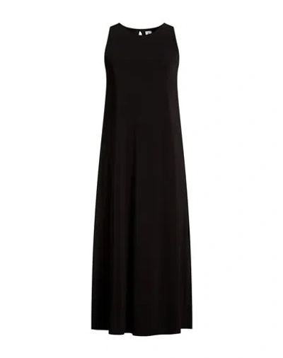 1-one Woman Midi Dress Black Size 8 Acetate, Polyamide, Elastane