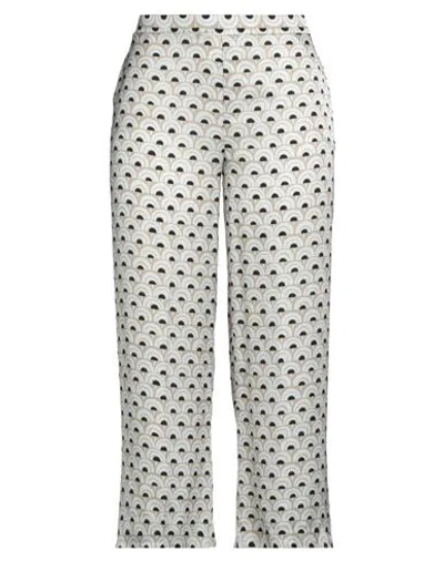 1-one Woman Pants Beige Size 10 Viscose