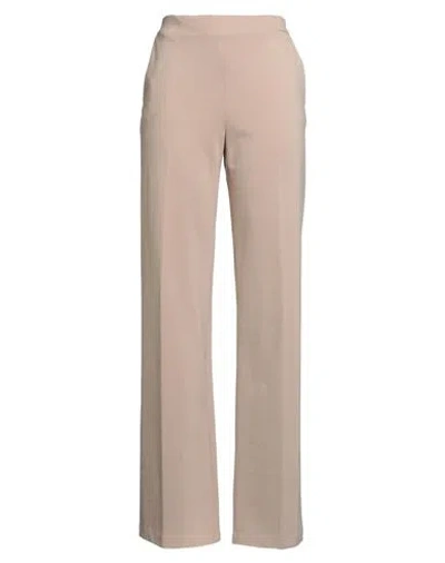 1-one Woman Pants Beige Size 8 Viscose, Polyamide, Elastane
