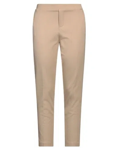 1-one Woman Pants Beige Size 8 Viscose, Polyamide, Elastane
