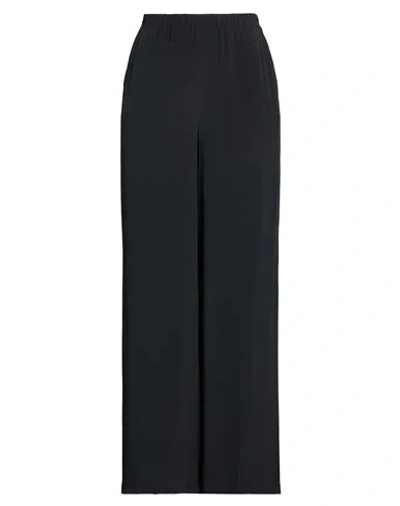 1-one Woman Pants Black Size 8 Acetate, Silk