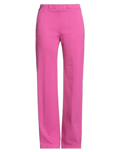 1-one Woman Pants Magenta Size 6 Viscose, Polyamide, Elastane