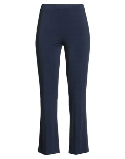 1-one Woman Pants Navy Size 4 Viscose, Elastane In Blue
