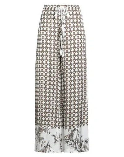 1-one Woman Pants White Size 10 Viscose
