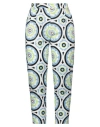 1-one Woman Pants White Size 12 Cotton, Elastane In White