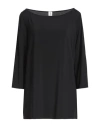 1-one Woman T-shirt Black Size 12 Viscose, Elastane