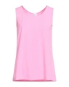 1-one Woman Tank Top Fuchsia Size 4 Viscose, Elastane In Pink
