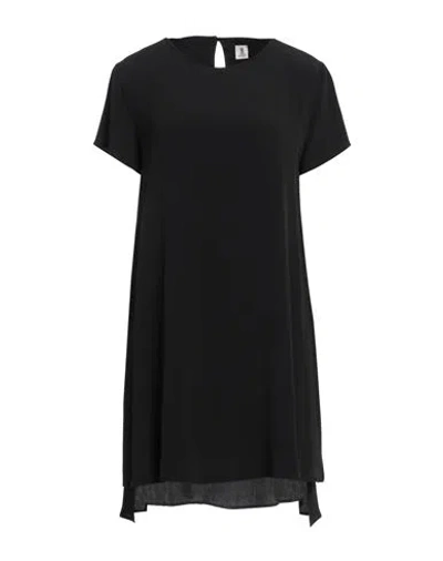 1-one Woman Top Black Size 6 Acetate, Silk