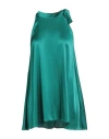 1-one Woman Top Emerald Green Size 4 Acetate, Silk