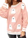 1 The Woman Ghost Patch Sweatshirt In Pink In Pink