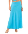1.state Linen Blend Maxi Skirt In Laguna Mist