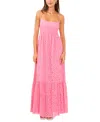 1.STATE WOMEN'S EYELET EMBROIDERED COTTON MAXI DRESS