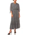 1.STATE WOMEN'S TIERED MAXI DRESS WITH PIN TUCKS