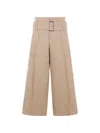 10 Corso Como Belted Trouses In Brown