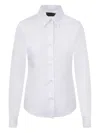 10 Corso Como Classic-collar Poplin Shirt In White