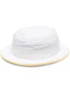 10 Corso Como Contrast-stitch Padded Bucket Hat In White
