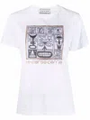 10 Corso Como Faces-print Cotton T-shirt In White