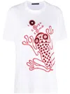 10 Corso Como Frog-print Logo T-shirt In White