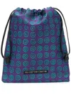 10 Corso Como Geometric-print Makeup Bag In Purple