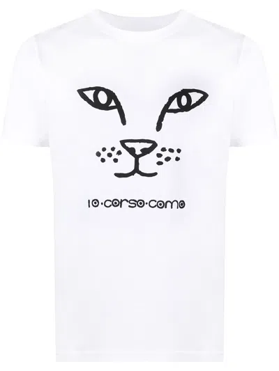 10 Corso Como Graphic Print Short-sleeved T-shirt In White