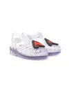 10 Corso Como Heart-embellished Jelly Sandals In Blue
