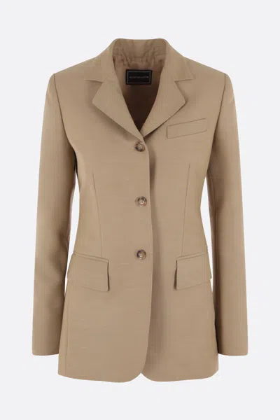 10 Corso Como Single-breasted Notched Blazer In Beige