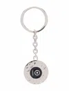 10 Corso Como Logo Charm Keyring In Silver
