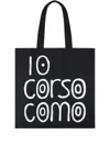 10 Corso Como Logo-print Canvas Tote Bag In Black