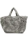 10 Corso Como Pouffy Floral-print Tote Bag In Neutrals