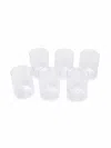 10 Corso Como Swirl-detail Set Of 6 Glasses In 白色