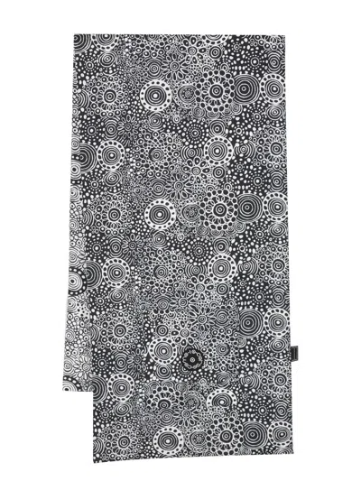10 Corso Como Swirl-print Down-padded Scarf In Schwarz