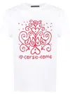 10 Corso Como Logo-print Short-sleeved T-shirt In White - Red Print