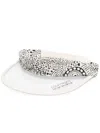 10 Corso Como X Courrèges Two-tone Print Visor Hat In Neutrals