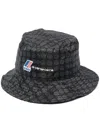 10 Corso Como X K-way Logo-print Bucket Hat In Black